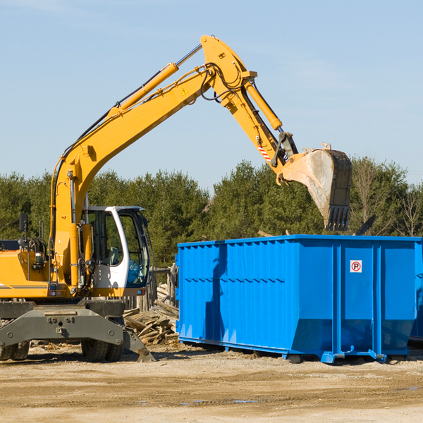 are there any restrictions on where a residential dumpster can be placed in Blue Point New York